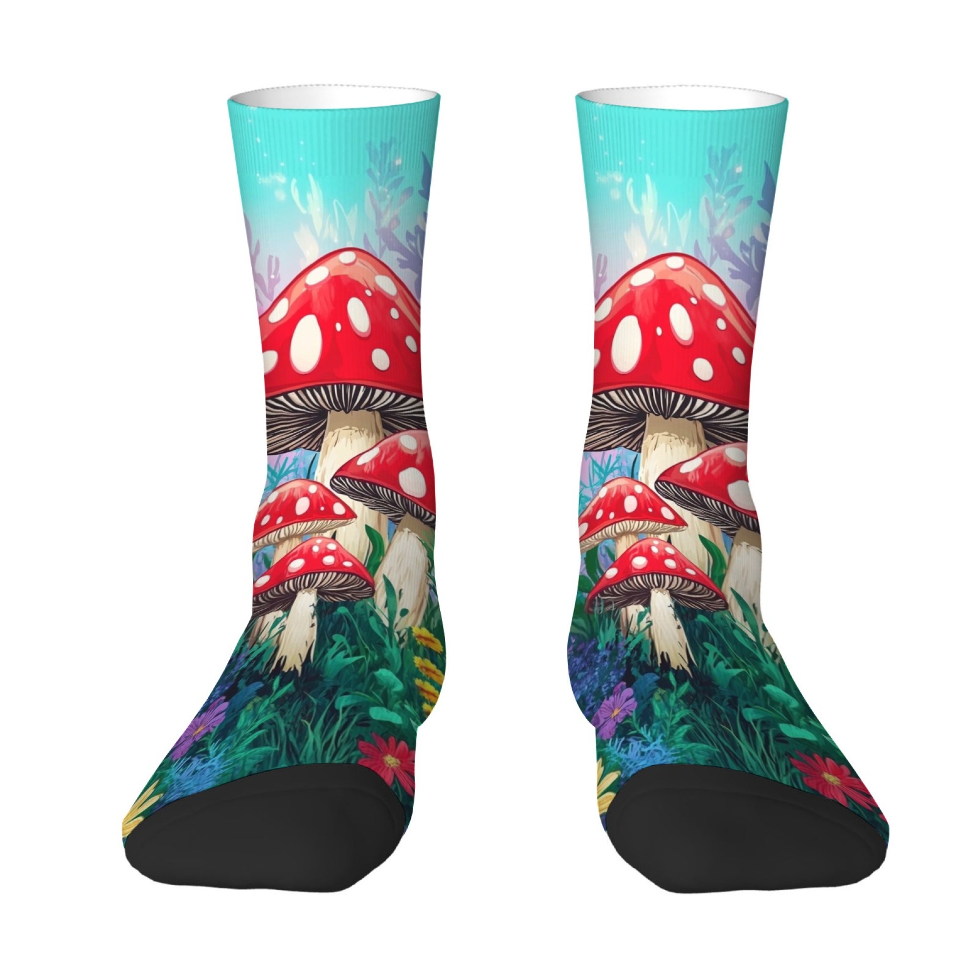 Magic Forest Mushroom Socks No - Street Fashion Style Youtube ulasan dan harga