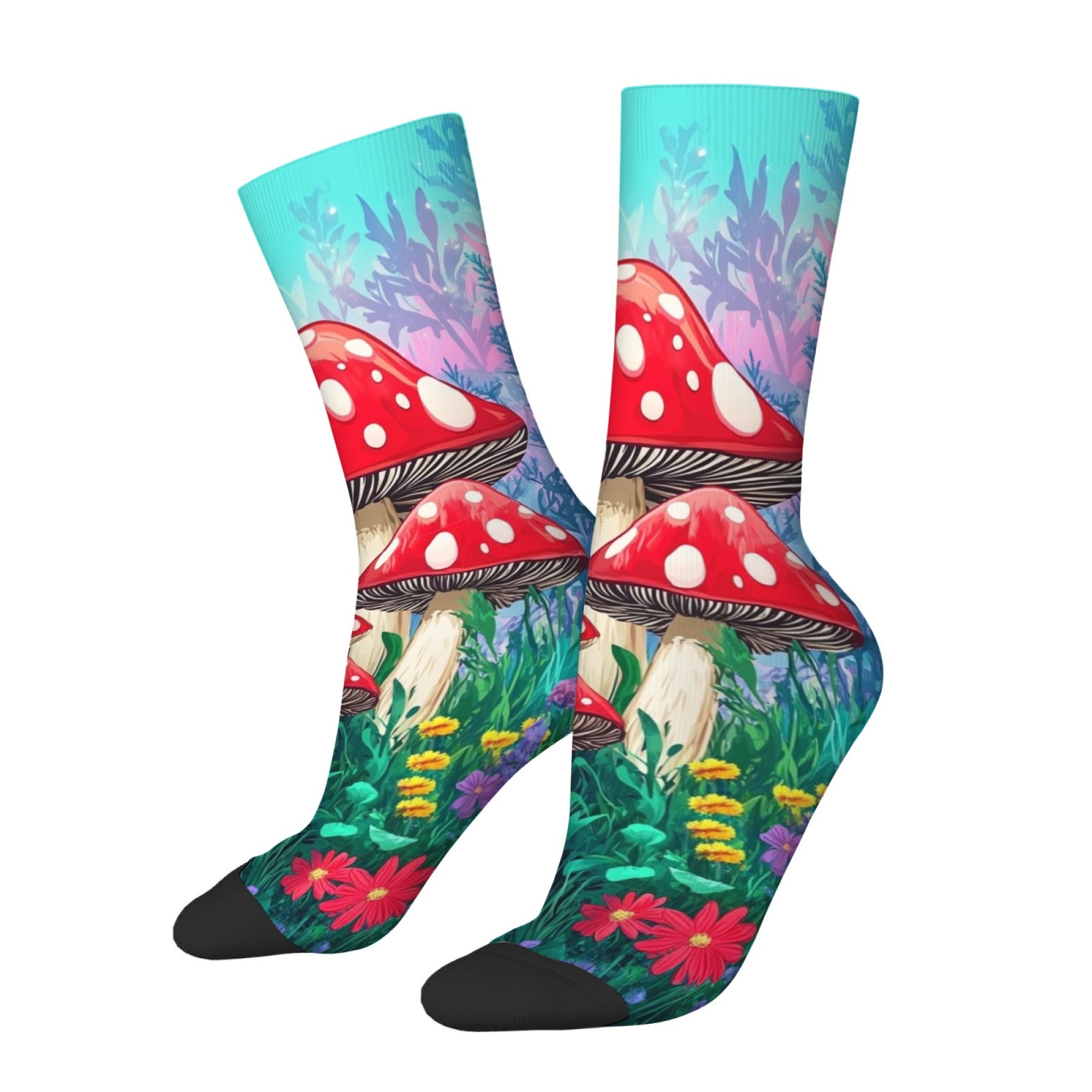Magic Forest Mushroom Socks No - Street Fashion Style Youtube ulasan dan harga