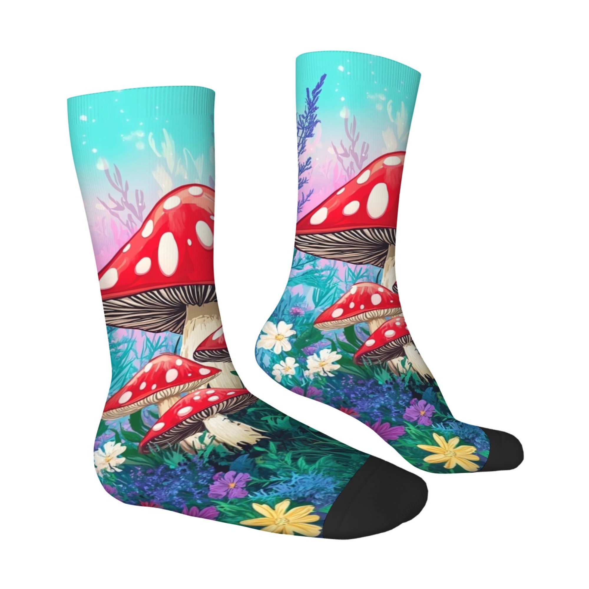 Magic Forest Mushroom Socks No - Street Fashion Style Youtube ulasan dan harga