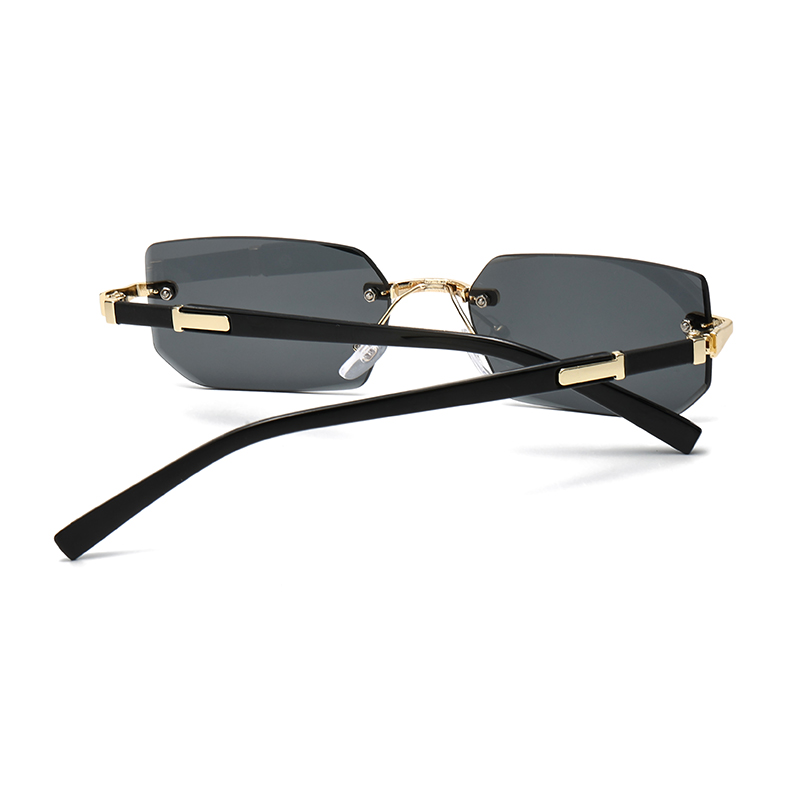 Trendy Rimless Sunglasses Wome - Street Fashion Glasses ulasan dan harga