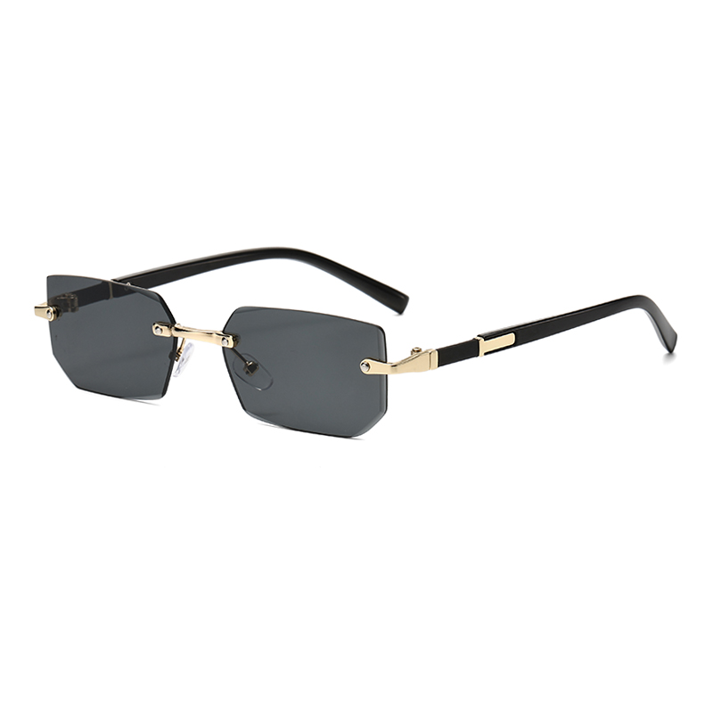 Trendy Rimless Sunglasses Wome - Street Fashion Glasses ulasan dan harga