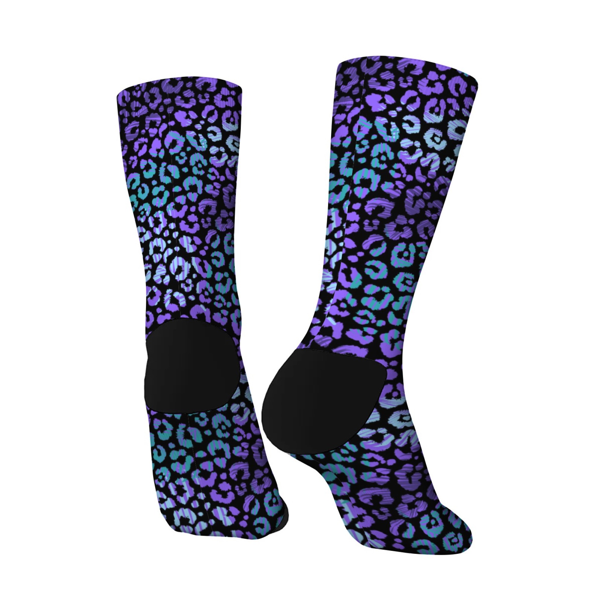 Neon Leopard Print Socks Y2K S - Street Fashion Style Youtube ulasan dan harga