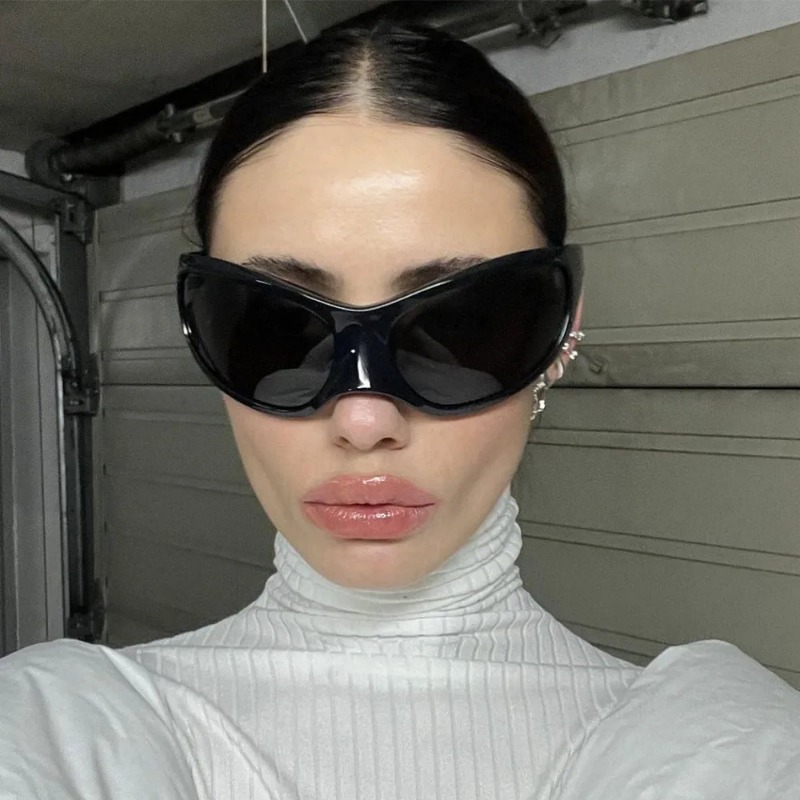 New Y2K Punk Sunglasses Women  - Street Fashion Glasses ulasan dan harga