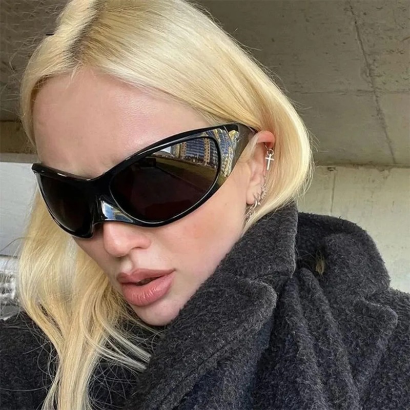 New Y2K Punk Sunglasses Women  - Street Fashion Glasses ulasan dan harga