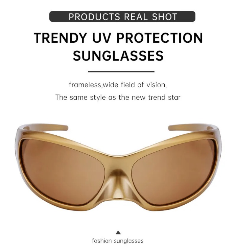 New Y2K Punk Sunglasses Women  - Street Fashion Glasses ulasan dan harga