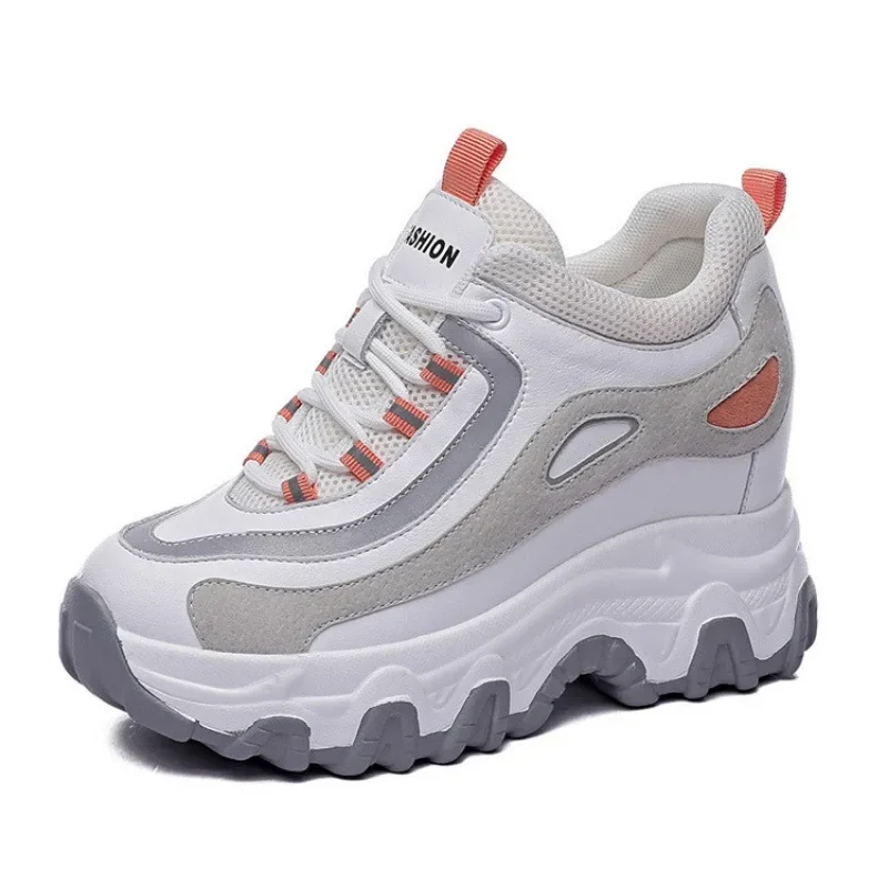 9CM Genuine Leather Platform W - Chunky Sneaker Platform ulasan dan harga