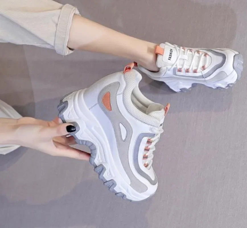 9CM Genuine Leather Platform W - Chunky Sneaker Platform ulasan dan harga