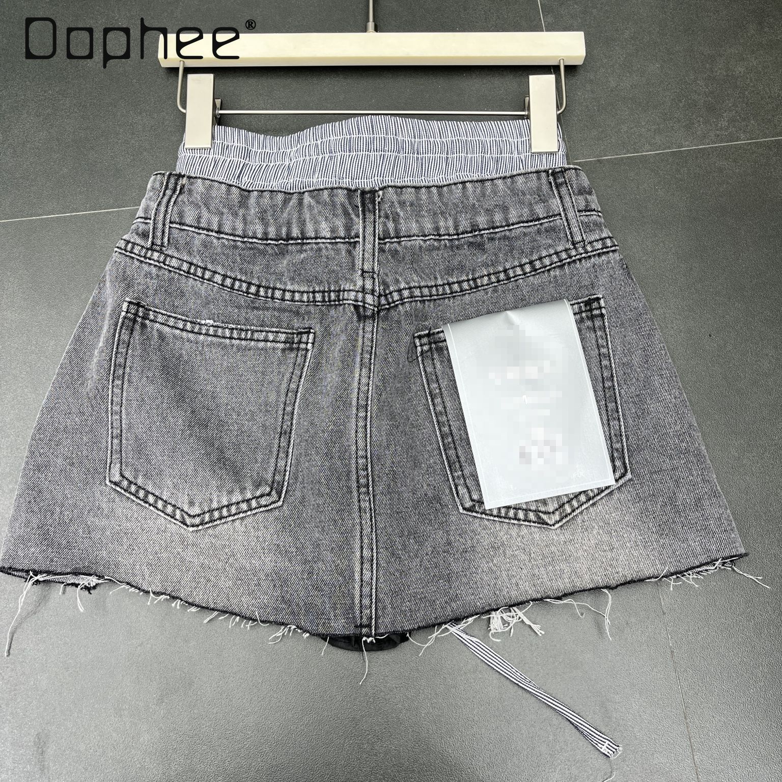 Street Retro Rough-edged Denim - Street Fashion In Korea ulasan dan harga