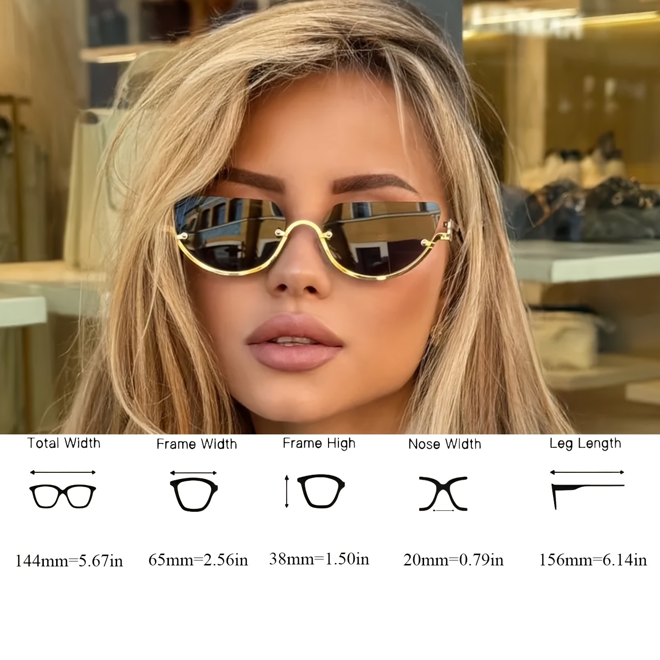 Fashion retro half-frame cat-e - Street Fashion Week ulasan dan harga