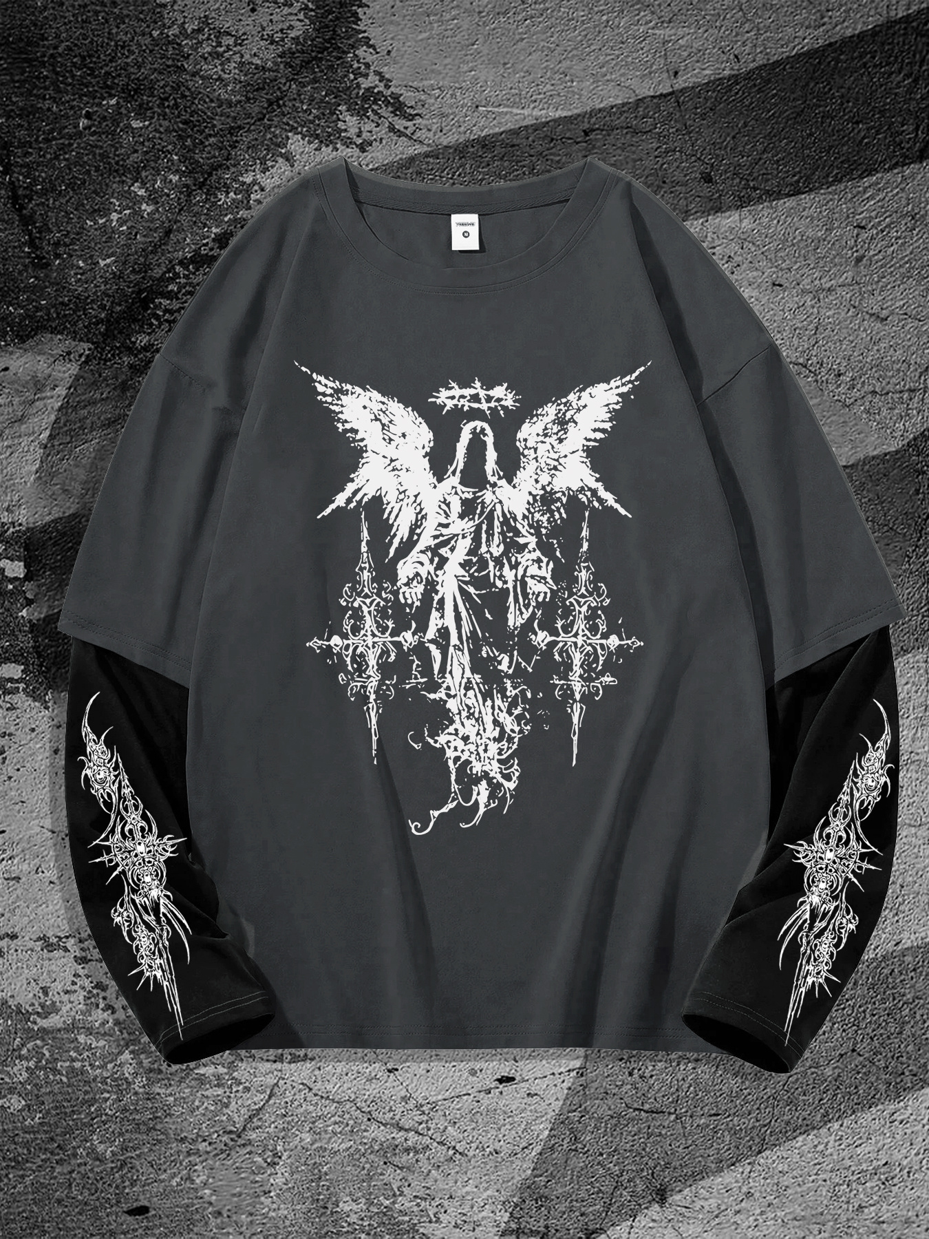 New men's long-sleeved T-shirt - Street Fashion Men ulasan dan harga