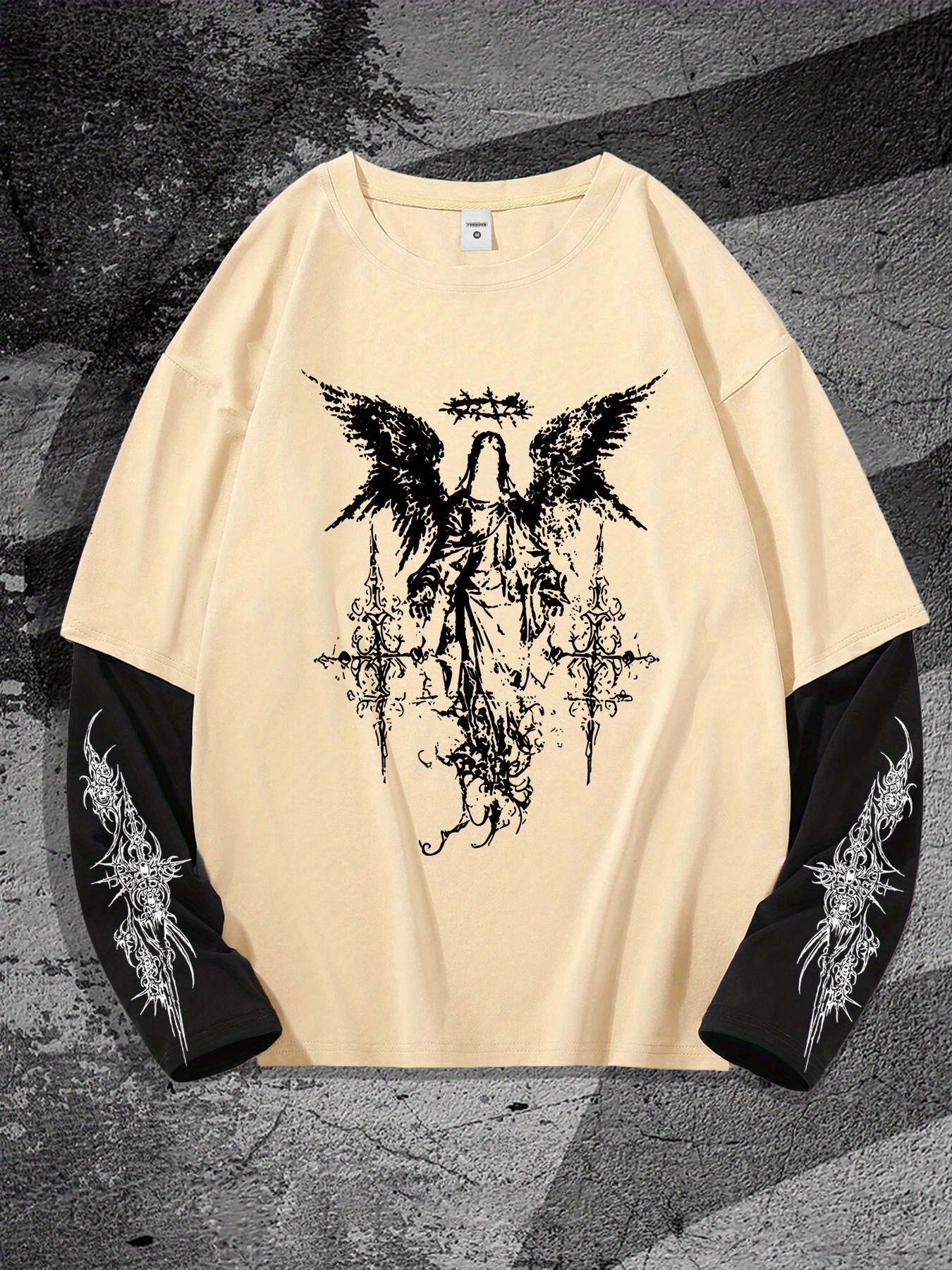New men's long-sleeved T-shirt - Street Fashion Men ulasan dan harga