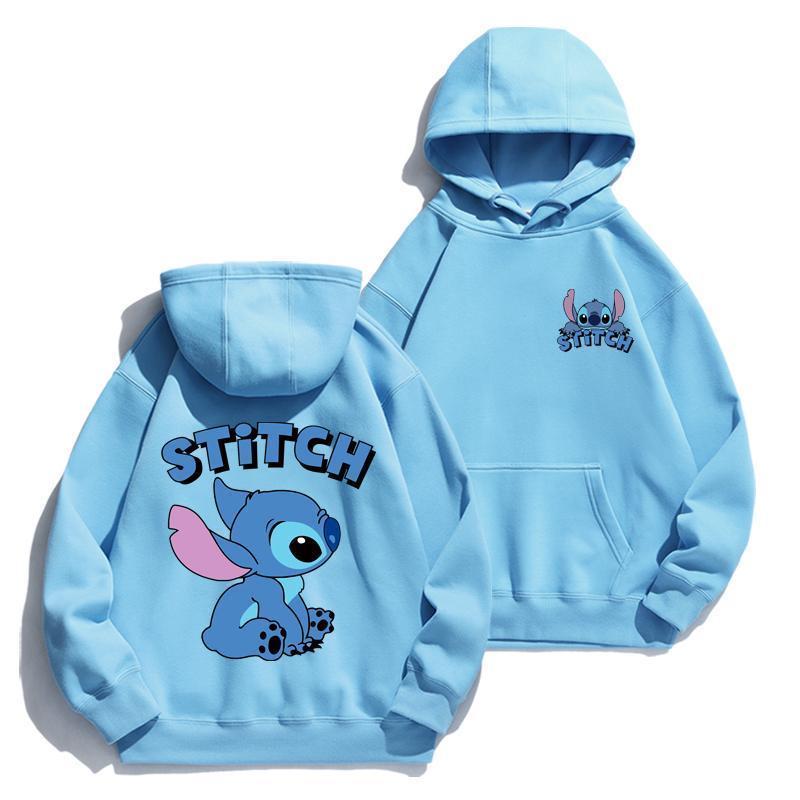 Cartoon Stitch Hoodie Loose Lo - Street Fashion Men ulasan dan harga