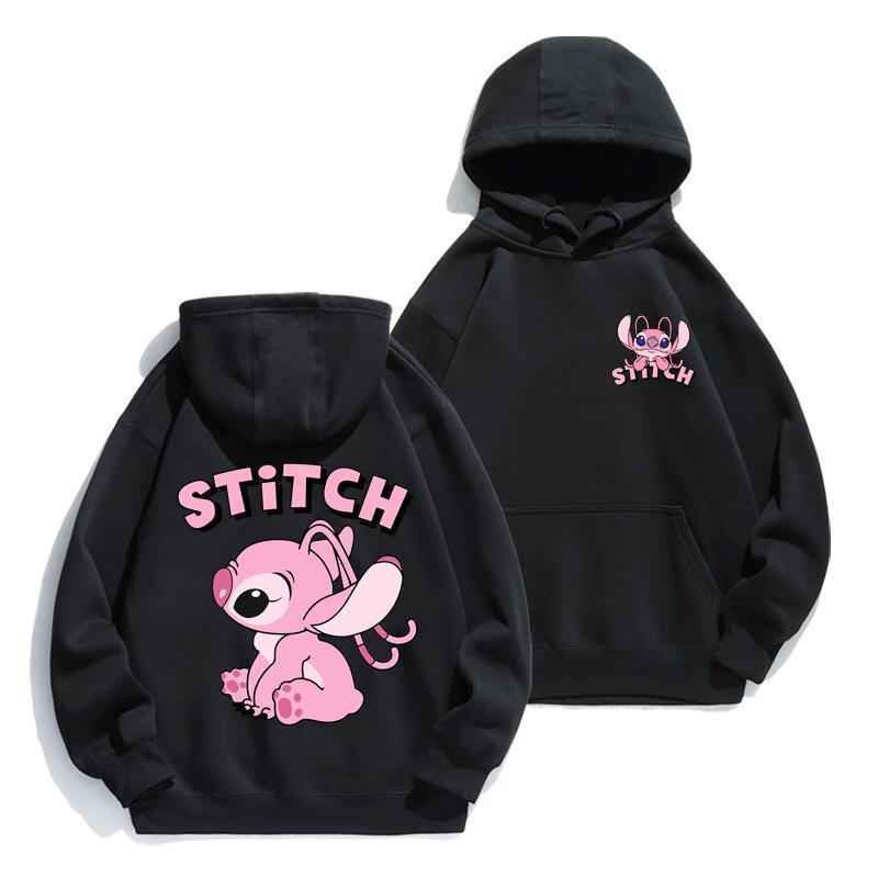 Cartoon Stitch Hoodie Loose Lo - Street Fashion Men ulasan dan harga