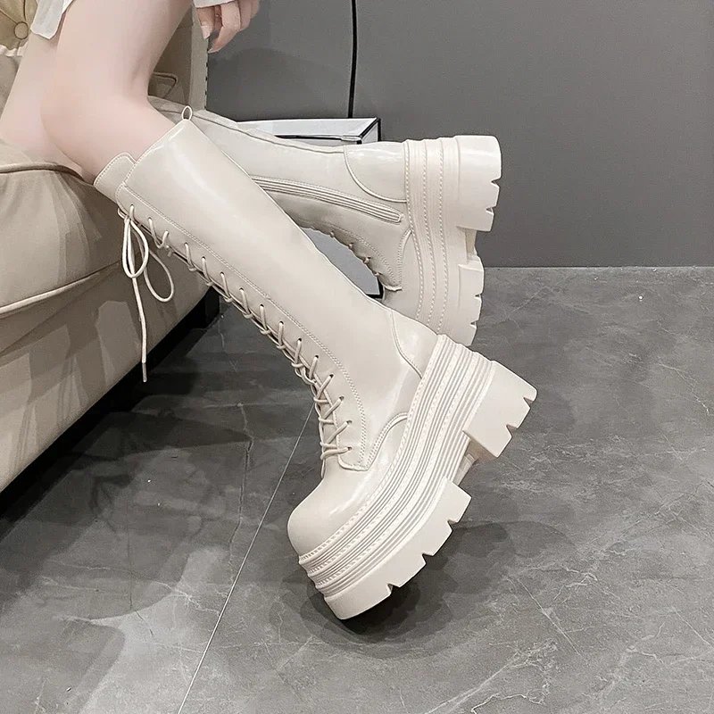 10CM New Women's Roman Long Bo - Chunky Sneaker Platform ulasan dan harga