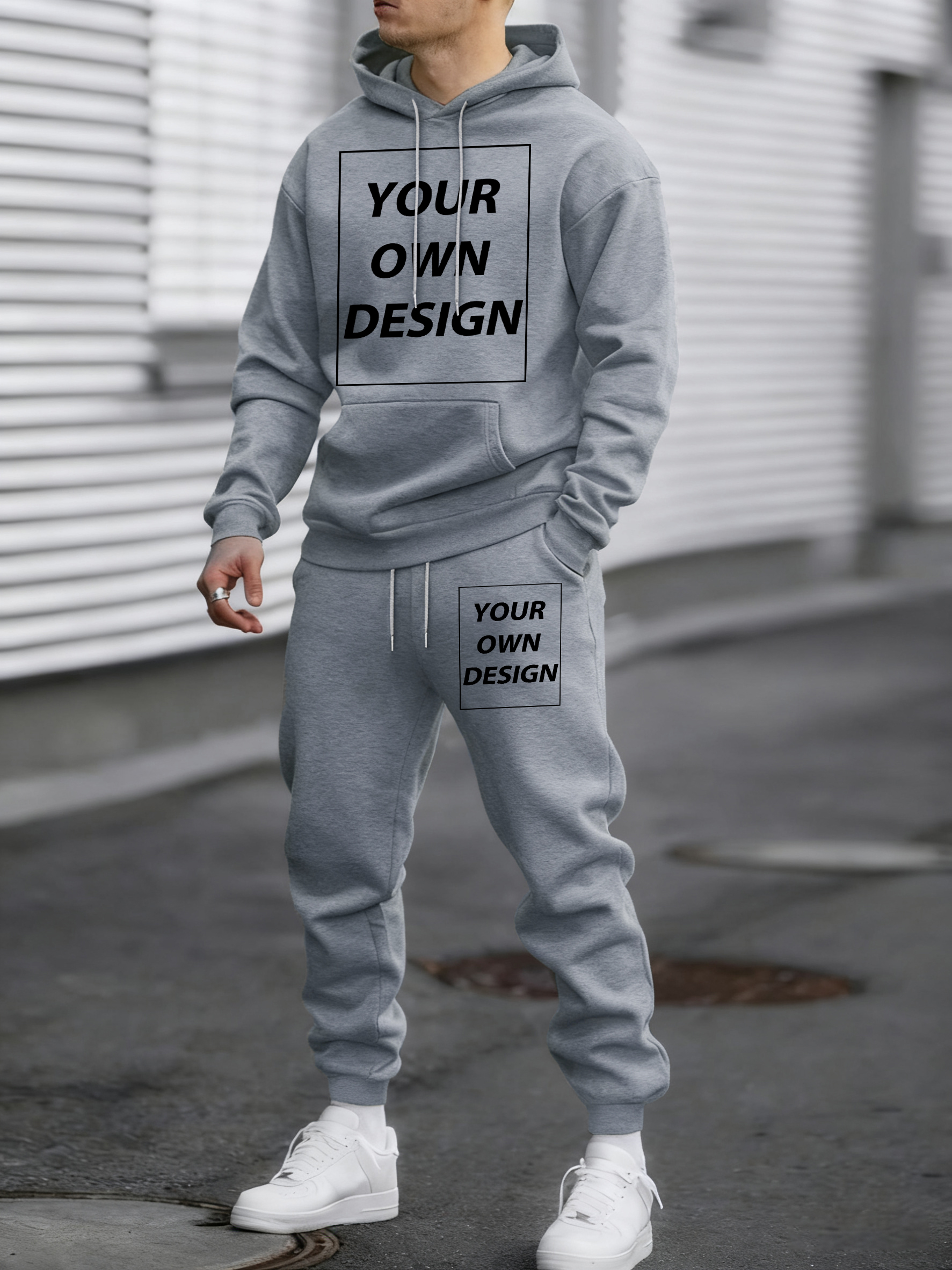 Spring Autumn Hoody Set Custom - Street Fashion Men ulasan dan harga