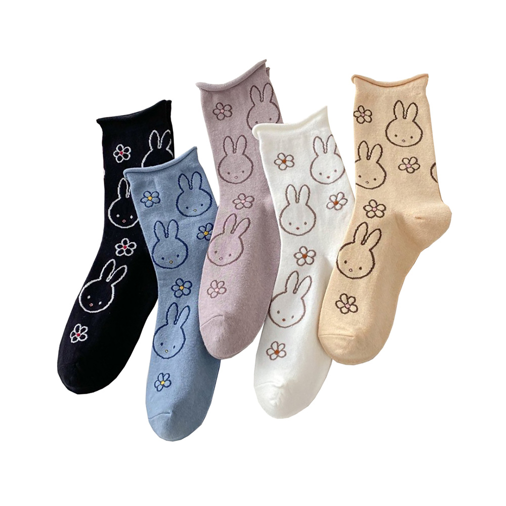 5 Pair Cute Funny Cartoon Rabb - Street Fashion Style Youtube ulasan dan harga
