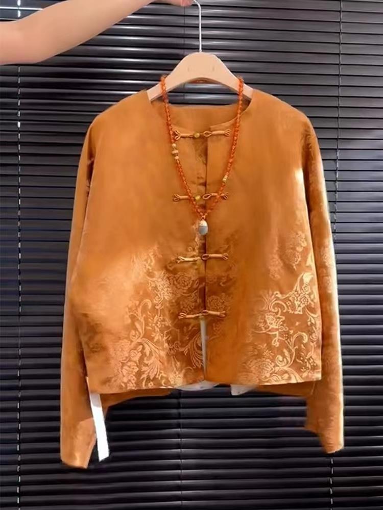 New High-End Satin Orange Flor - Street Fashion Style Youtube ulasan dan harga