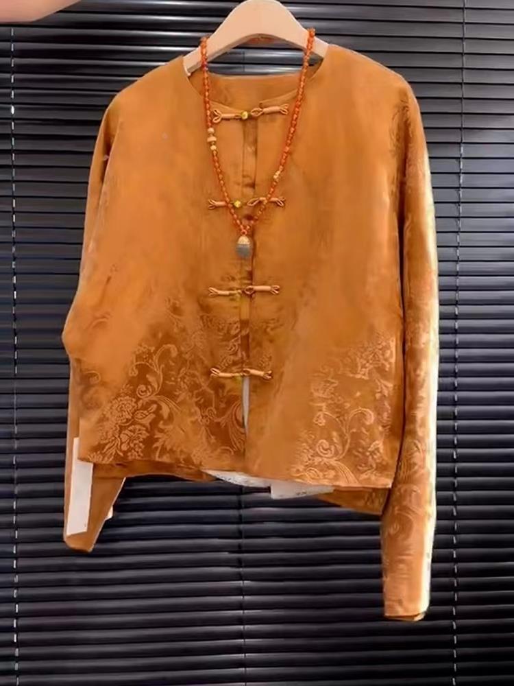 New High-End Satin Orange Flor - Street Fashion Style Youtube ulasan dan harga