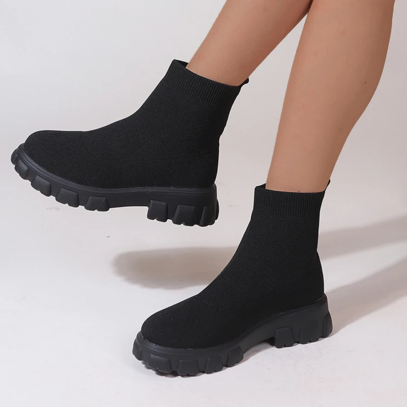 Brand Women Ankle Boots Lightw - Street Fashion Style Youtube ulasan dan harga
