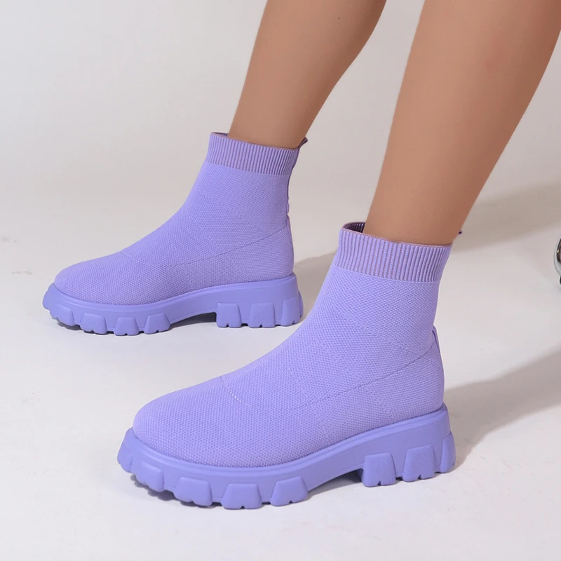 Brand Women Ankle Boots Lightw - Street Fashion Style Youtube ulasan dan harga