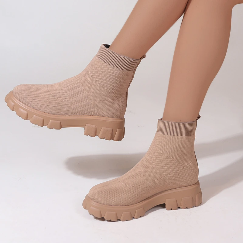 Brand Women Ankle Boots Lightw - Street Fashion Style Youtube ulasan dan harga