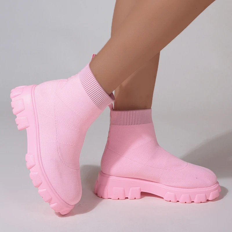 Brand Women Ankle Boots Lightw - Street Fashion Style Youtube ulasan dan harga
