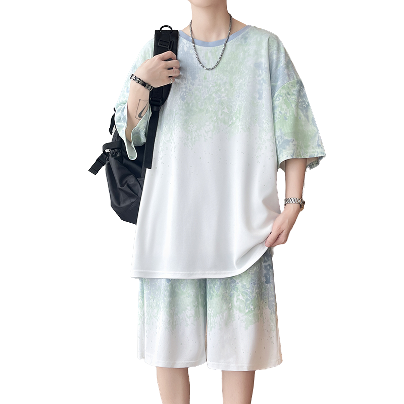 【Top 5-Point Pants】Men's T-Shi - Street Fashion Men ulasan dan harga