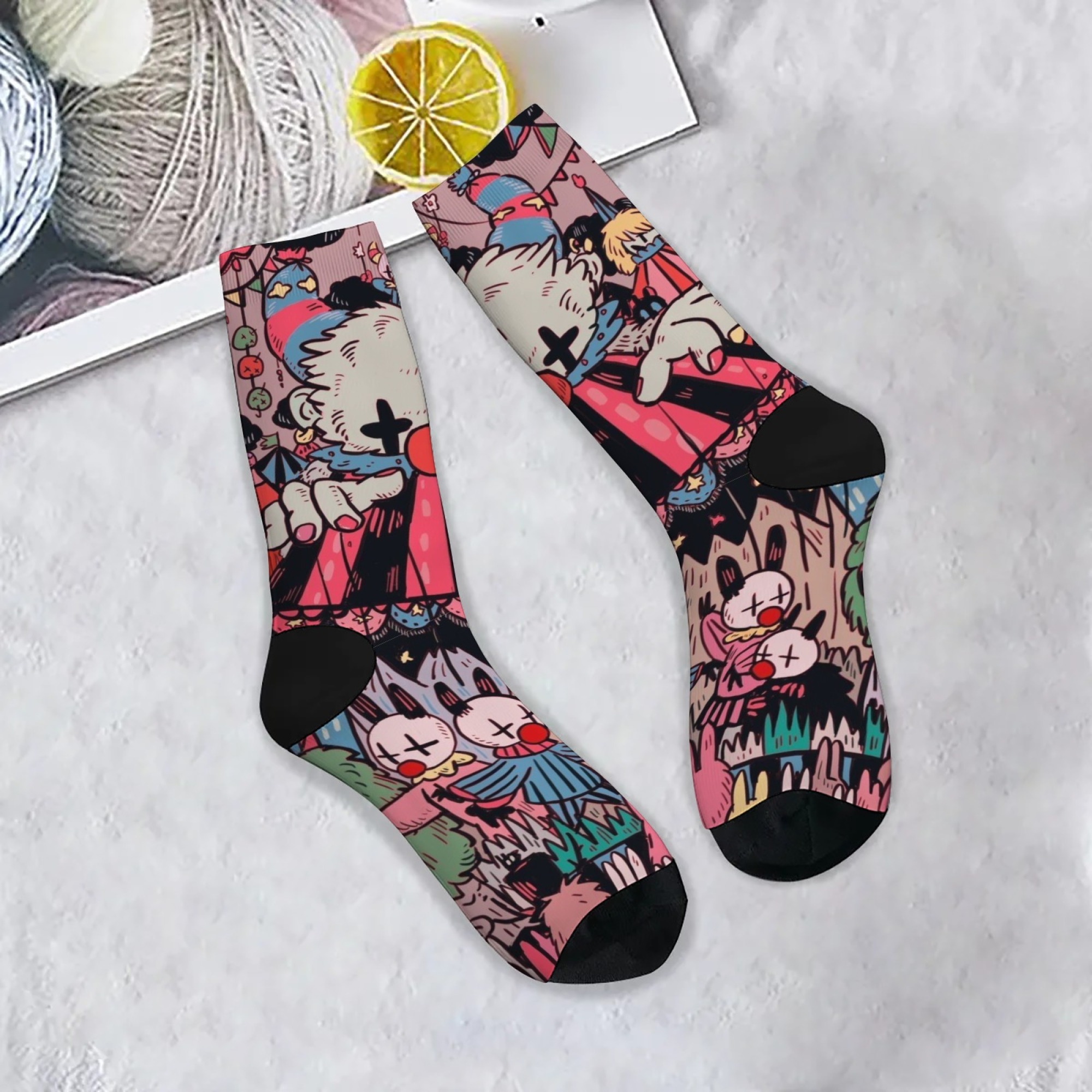 Amusement Park Clown Happy Soc - Street Fashion Style Youtube ulasan dan harga
